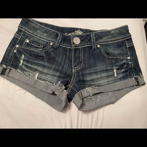 Blue jean shorts